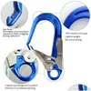 Carabiners Alleggerisci il lavoro di sicurezza aerea Gancio di sicurezza Big Apertura in lega Carabiner Acciaio Pipi di protezione Blocco Assicurazione a prova di caduta