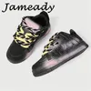 Casual schoenen gemengde kleur dikke bodem sneakers dames mode alle match designer sport vulcanisatie tennis vrouwelijke platte hiel traners