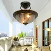 Plafonniers modernes simples salon léger couloir rétro couloir LED Decorative Luxury Round Chandelier