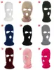 Beanie Balaclava Winter Tuple Face Hape Тепленая лыжная маска 3 -лунка вязаная наружная белая черная 8604499