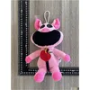 Bonecas de pelúcia criaturas sorridentes de porco rosa Pig Drop Toys Presentes de pelúcia Ot2ai
