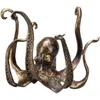 Bläckfiskstaty harts bläckfisk skulptur hantverk bläckfisk mugghållare rolig gjutjärnskopphållare smycken hållare skrivbord hem dekoration 240329