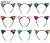 20pcslot Plastic Headband with 24039039 Reversible Sequin Embroidery Ear Cat Fashion Hairband Hair Bow Accessories HB068 C9763676