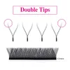 5/10 PCs Fadvan Yy Shape Black Oylashes Extensions Two Tip Lashes Premade Fan Lashes Funx Mink Yy Lashes 240403