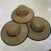 Boeretas hombres sombrero de paja rodantera de borde grande cierre a mano do de domo redondo protección solar playa al aire libre