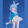 Action Toy Figures Cartoon Anime Personnages Rabbit Ear Girl Figure Blanc Jupe blanche mignon PVC Action Figure Collection Modèle Toys