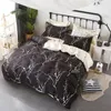 Set di biancheria da letto moderna in stile conciso in cotone aloe cotone geometrico motivano di stampa per stampa trapunta copertina del piumone foglio 3/4pcs tessile domestico