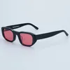 Occhiali da sole vittime di designer uv400 marchio punk in stile punk acetato acetato hip hop uomini e occhiali da donna con custodia