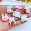 Decorative Figurines 10 Pcs Mini Cartoon Flat Back Resin Cabochon Scrapbook Kawaii DIY Embellishments Charm Decorate Accessories F43