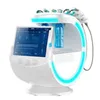 7 In 1 Professional Magic Mirror Skin Analyzer Ice Blue Hydra Aqua Peeling Skin Whitening Oxygen Jet Peel Dermabrasion Machine