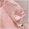 Robes de fille filles robes enfants jupe décontractée rose marque de luxe de luxe robe de mode net yarn courte-manche princesse pour les enfants Q0716 drop deli dhntf c240413