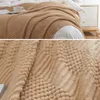 Couvertures couvertures à lancer en tricot pour lit de canapé et canapé super doux avec des gland