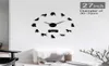 Pit Bull Decorative 3D DIY Wall American Staffordshire Terrier Fashion Home Clock With Mirror Numbers Stickers 2012124069021