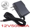 100 stcs AC 100V240V Converter Adapter DC 12V 500MA 05A Voeding US Plug Express6141559