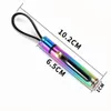 Titanium Alloy mini couteau pliant portable Portable EDC Camping Équipement de camping Keychain Pendant Express Débacking Pocket Pocket Couteau survivre Tool