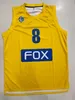 Maccabi Tel Aviv #8 AVDIJA 2020-21 maillot de basket-ball adult basketball jersey can be customized with any name and number