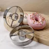 Bakvormen roestvrijstalen donut mold mousse cake maken decoreren gereedschap donut desserts brood snijder maker keuken huisbenodigdheden