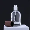 Opslagflessen 100 stcs 30 ml 50 ml glas parfum flesspray met dop lege ronde ronde heldere geur