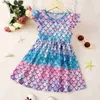 Girl's Dresses Girls Dresses 2023 dress baby girl for kids summer clothes short sleeve sweet everyday with floral toddler princess dress 2 3 4 5 6 years 240315 C240413