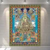 Tapestriesチベットタンカウォールタペストリールームデコレーションカーペットロータスブッダラグ