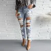 Jeans pour femmes vintage en denim pantalon de cargaison femmes bouton de trou solide poche pantalon de taille inélastique