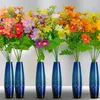 Decoratieve bloemen Daisy Artificial 6pcs nepplastic plastic struiken binnen buiten boerderij tuinplan decor groene struiken