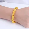 Strand Male Bring Wealth Good Lucky Gift Beads Gold Color Chinese Style Armband Fashion Smycken Kvinnor Modiga trupper