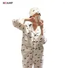 Thuiskleding xcamp Pyjama's nachtkleding slaapkleding hondenset korte mouwen en broek vrouwen pyjama's