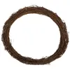 Flores decorativas Decorações de casamento de Halloween Videira da videira Diy Garland Festival Festival Rattan Circle Wicker Frame Porta