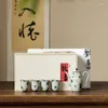 Teaware set Tea Set Hand målad underglasyr färg antik stil imperial concubine pott literati hushåll användning