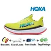 Hokah Hokahs One Bondi Clifton 8 Chaussures de course pour femmes Carbon X 2 3 Triple blanc noir jaune pêche Whip Mens Womens Plateforme Shoe