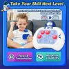 Players Electronic Quick Push Pop Game Handheld Console Press Fidget Toys Bubble Light Up Pushit Gift Kids Adults Birthday Christmas