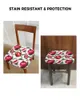 Couvre-chaises Summer Fruit Red Pomegranate Green Leaf Elastic Soutr Cover For Hlebcovers Dining Room Protector Stretch