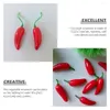 Decorative Flowers 100 Pcs Artificial Pepper Foams Red Vegetable Mini Fake Chili Simulated Decoration
