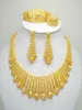 Dubai Gold Color Jewelry Sets For Big Necklace African Women Italian Bridal Wedding Accessories9069924