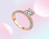 Iparam Fashion Charm Shiny AAA Zircon Silver Color Ring Luxury NOVO Design Women039s Engagement Party Jewelry Gifts Q07081918940