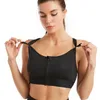 Waist Support Sports Bra Full-Support Wirefree Running Bras With Criss-Cross Back Women Shockproof Breathable For Hiking Yoga Exercising