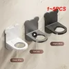Dispensateur de savon liquide 1-5pcs Bords lisses et coins sans étagère d'installation sans ongle de punch à forte capacité de chargement réglable