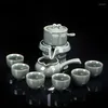 Teaware Sets Travel Complete Tea Set Cup Chinese Semi Automatic Ceremony Tools Afternoon Service Juego De Te Accessories WSW40XP