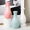 Vases Plastic Color Pot Shape Decorative Crafts Drop Resistant Dry And Wet Flower Arrangement Container