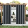 Curtain Waterproof Windproof Outdoor Curtains Garden Blackout Window Drapes Sun Room