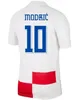 24 25 Kroatiska fotbollströja 2024 Europeiska cupspelare Jersey Modric Brekalo Persic Fan Home och Away Brozovic Kramaric Rebic Livakovic National Team Kids Jersey