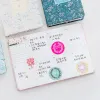 Defterler Yaratıcı Kore Çiçek Günlüğü Haftalık Aylık Yıllık Çizelge Planlayıcı A6 Mini Vintage Paper Defter Gündem Organizatör Kırtasiye