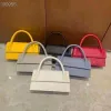 Factory Direct Sale Jacquemuu Real Shot Portable Shoulder Diagonal for Mobile Phone Yellow Blue Rose Red Black White Designer Bag Fashion Texture Tote bag