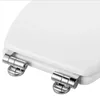 Крышки сиденья туалета регулируют замена сплава цинка с набором с набором и правыми петлями.