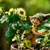 Figurines décoratives Simulation de résine de jardin européen drôle gnome miniature Forest Elf Figurine statue affichage moule artisanat décoration de maison