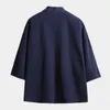 Męskie okopy płaszcze Mężczyzn Cardigan Summer Beach Kimono Casual Orody odzież wierzchnia Chińska tradycyjna luźna kolorowa płaszcz
