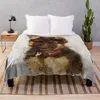 Cobertores Alemão Pastor Puppy Dog Aquarela Retrato Travel Plush Bohemian Throw Blanket