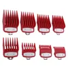 Kemei Hair Clipper Limit Comb Comb Size Size Parber Replacement 1.5/3/4.5/6/10/13/19/25/mm 8pcs for 1990 809a 1761