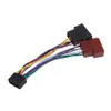 Adaptador de chicote de arame para Kenwood / JVC Carréteo Rádio ISO Adaptador de conector padrão ISO Adaptador de cabo de cabo de cabo de plugue de 16 pinos